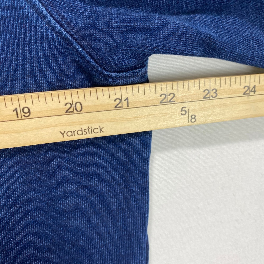 G Star Raw Blue Denim‎ Look Crewneck Sweatshirt Men's Size Medium Distressed - Picture 8 of 9